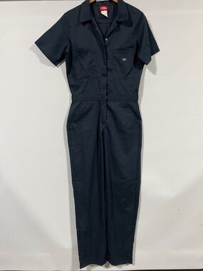 Dickies Navy Short-Sleeve Utility Jumpsuit